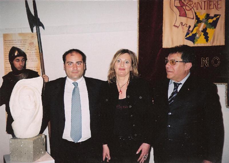 Doriana Onorati con Adriano Palozzi e Franco Brunozzi