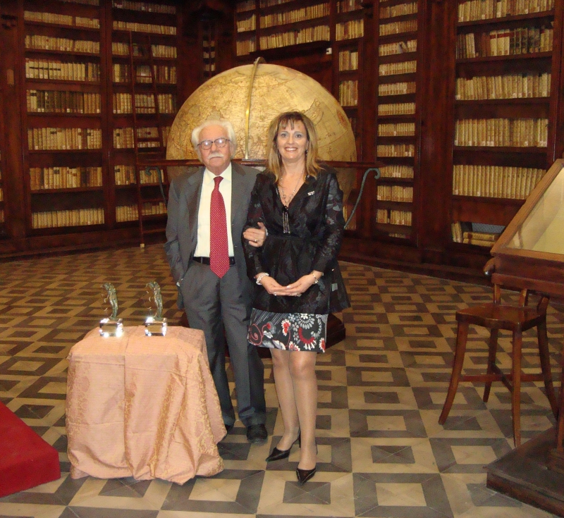 Doriana Onorati con Alberto Asor Rosa