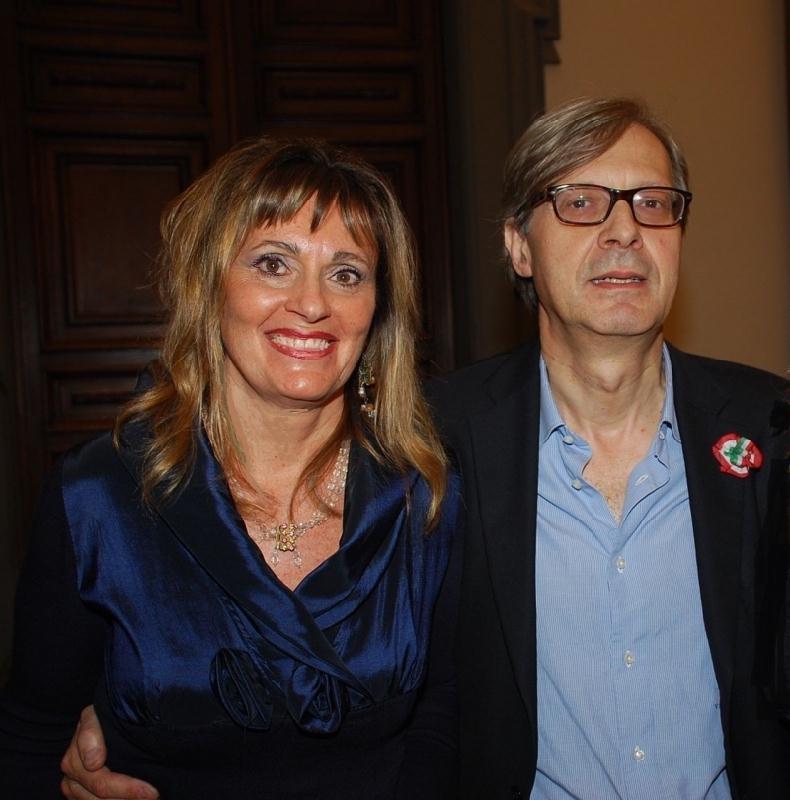 Doriana Onorati con Vittorio Sgarbi